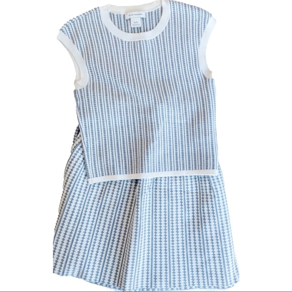 Club Monaco XS White with Grey - Skirt and Top - Picture 1 of 6